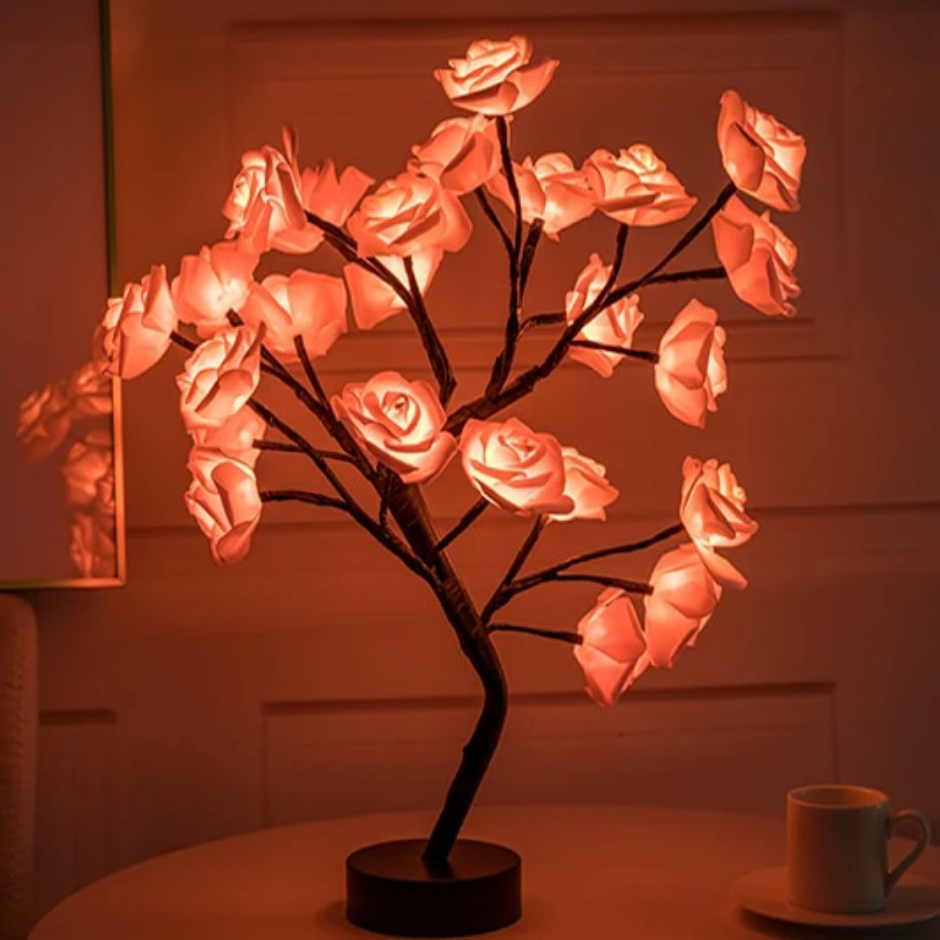 Zen rose tree deals lamp