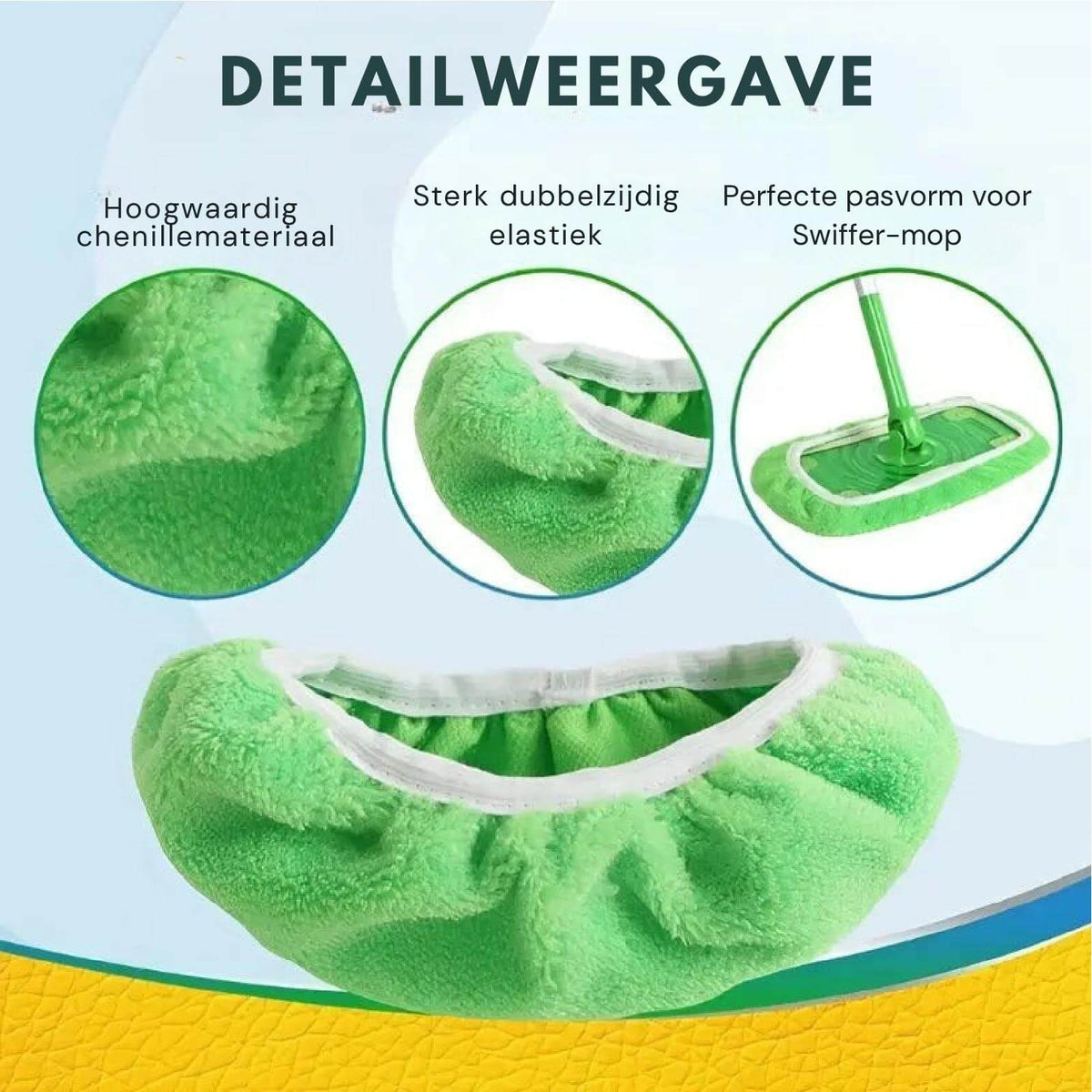 2+2 Gratis | ReMop™ Herbruikbare Dweildoeken Sweeper– Science Factory