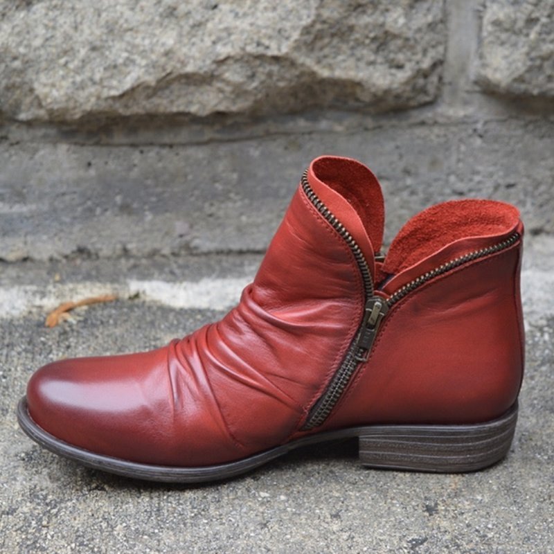 Softera™ Dames Leren Laarzen– Science Factory